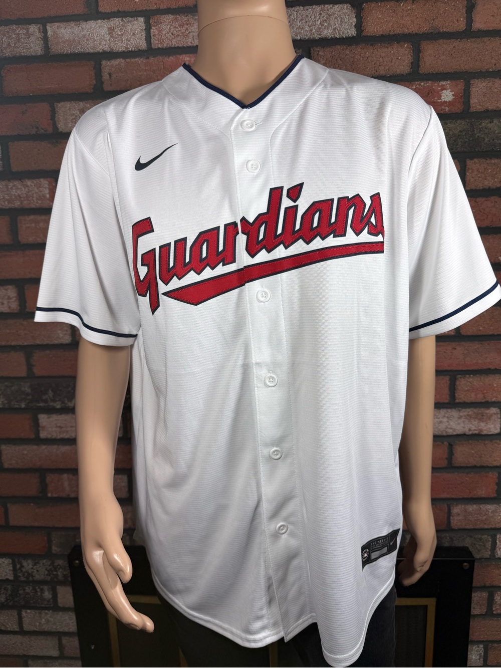 Nike Cleveland Guardians Home Baseball Jersey White Mens Size Large and XL